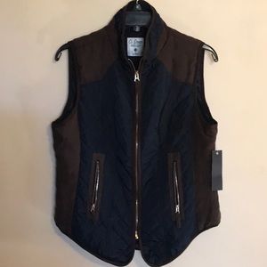 New L black brown vest